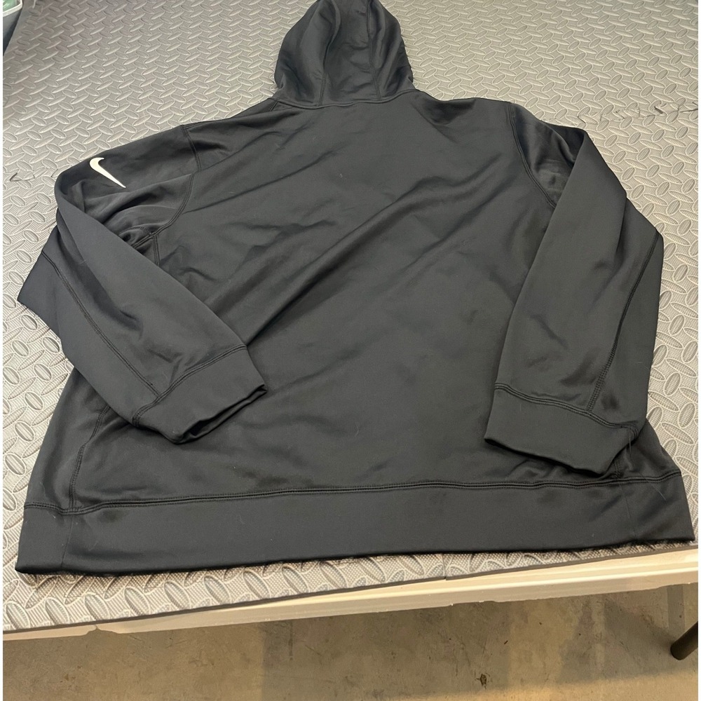 Nike Hoodie Mens XL Black Carolina Panthers Therma-Fit Pullover NFL Sweatshirt - Picture 5 of 9